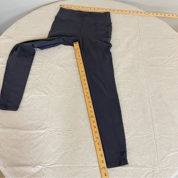 Athleta Leggings Metro Grey Size Small Yoga Pants Gym Versatile Gently Worn - Picture 5 of 10